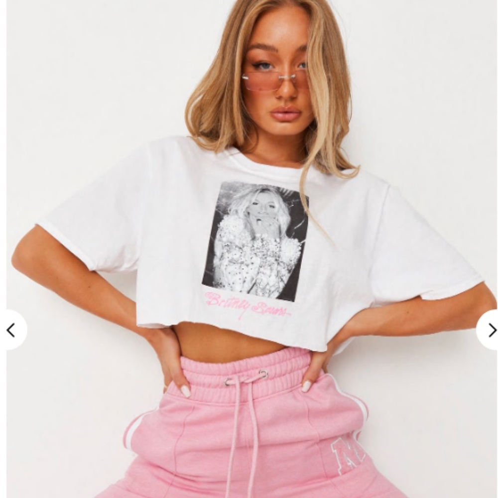 Britney Spears Cropped Tee